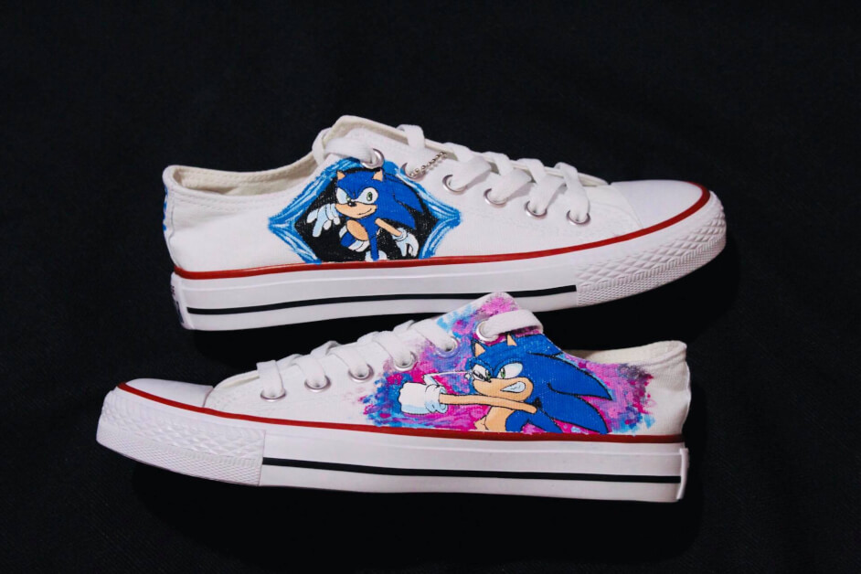 Sonic Custom Converse Shoes